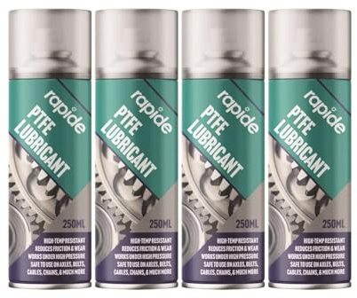 PNJB PTFE Grease Aerosol Lubricant Spray, Waterproof, Long-Lasting Protection, Non-Stick Properties, Protection from Corrosion,250ML (4PCS)