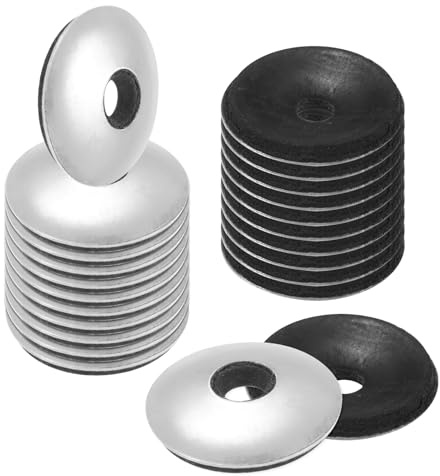 M METERXITY 50 Piezas De Arandelas De Goma De Sellado EPDM Con Bonding, Acero Inoxidable 304#12 X 3/4OD Arandelas De Neopreno Para Pernos/Tornillos/Maquinaria/Barcos/Techos