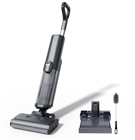 Proscenic F20A Aspirapolvere senza fili, aspirapolvere per solidi e liquidi, serbatoio da 2 litri, autopulente, leggero, display a LED, per la pulizia di sporco appiccicoso, pavimenti duri