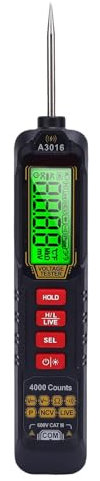 Digitaler Pen Multimeter NCV Induktions -Haltepunkt -Locator mit Federdrahtsonde für Automobilschaltungstesttester Multimeter Messspannungs Tools Klemme