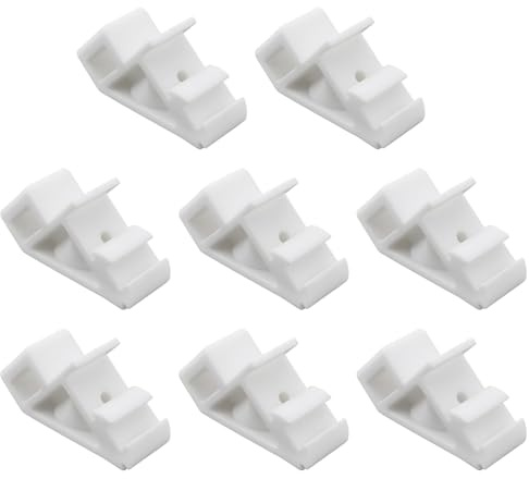 SG Store 8X Curtain Cord Track Guide Support Compatible with Hillarys-Type Corded for Standard Roman Blind Rails