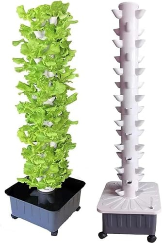 Hydroponisches Turm-anbausystem, 15 Stockwerke 45 Pflanzenstandorte Indoor Vertical Gardening Grow Kit, Abnehmbare Pp-besiedlungsbecher Farm Gewächshaus Hydroponisches Grow-System
