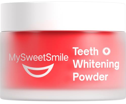 MySweetSmile 3-in-1 Strawberry-Flavour Teeth Whitening Powder – 6 Month Supply – Removes Years of Coffee, Tea, Smoking & Ageing Stains – Dentist-Approved & Enamel-Safe – 2X Indy Best-Buy Winner
