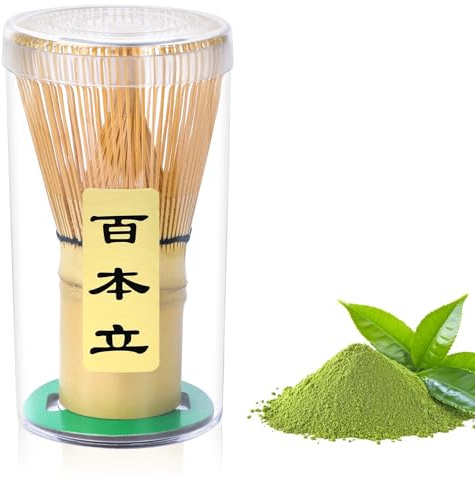 Alyvisun Frusta Matcha con 76 Punte, Chasen Artigianale, Fruste Tradizionali per un'Esperienza di Matcha Liscia e Schiumosa, Perfetta per la Cerimonia del Tè
