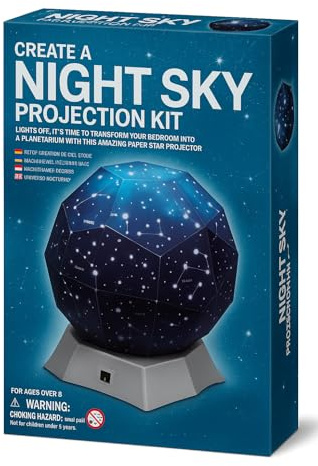 Ameisenkeks® Nacht-Himmel Projektor Bastelset – Planetarium zum Selberbauen mit Sternbildern – Kreatives Wissenschafts-Kit für Kinder ab 8 Jahren
