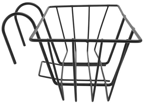 Toyvian Portafiori da Appendere in Ferro Battuto Antiruggine, Mensola per Piante Ringhiera per Balcone, Supporto Decorativo per Bonsai da Parete Superficie Liscia e Facile Installazione