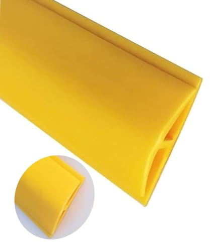 Tira de transición de alfombra a baldosa de PVC duradera, 1 pieza: fácil de instalar y longitud personalizable for una transición segura del piso.(Yellow,Length 10m(33ft))
