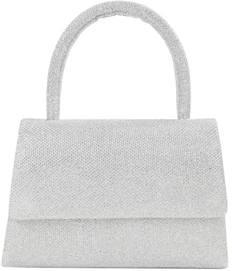WEOKDFHA kvällsväska elegant minihandväska för kvinnor, enfärgad, med paljetter, glittrande, mångsidig, perfekt för kvällsevenemang, middagsbjudningar och bröllop för kvinnor, Färg 1, Einheitsgröße
