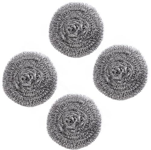 4 PCS Kettle Descaler Balls,Reusable Stainless Steel Scourer,Kitchen Limescale Cleaning Ball,Multifunctional Descaling Cleaning Balls,Suitable for Restaurants and Homes,Kitchen