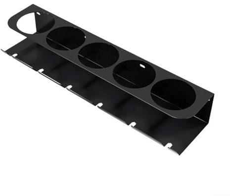 Système de gestion des outils mural pour le rangement du garage avec cinq compartiments de pulvérisation et zones ouvertes de maintien des outils