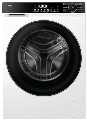Haier Frontlader Waschmaschine 9kg I G5 Serie I A -35%, 1.400 U/Min., leiser Inverter-Motor, Automatik- und Expressprogramm, Aquastop, Hygiene-Technologien, Wi-Fi I HW90-BP1433657TU1