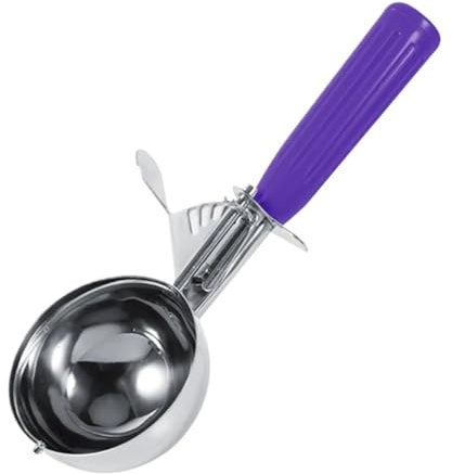Stainless Steel Dough Kitchen Cookies Food Portioner Cutter Ice Ball(40mm Purple)