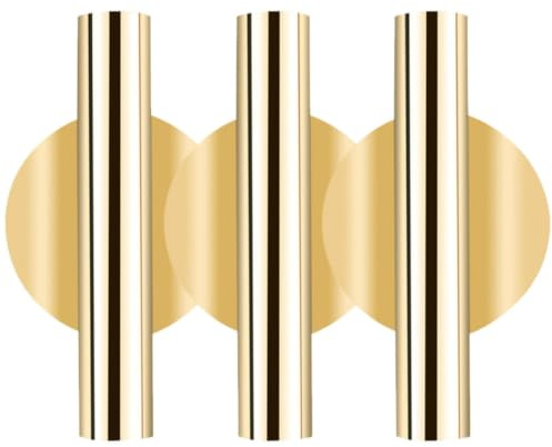 Toyvian 3 Pezzi Fioriera da Muro in Ferro Oro, Vaso Appeso per Fiori