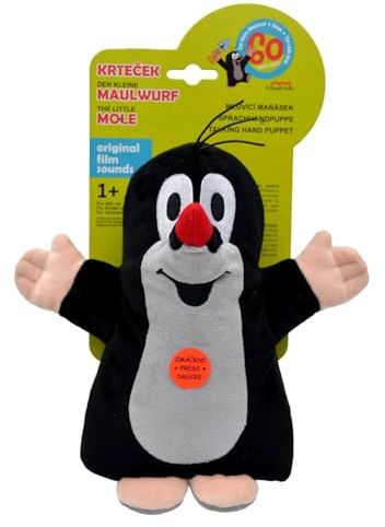 Trullala Sprach-Handpuppe, der kleine Maulwurf, aus der ''Sendung mit der Maus'', 20 cm
