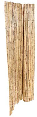 Sichtschutzmatte aus Berg Bambusrohren 150 x 300cm - Bambusmatte Bambus Rollzaun 1,5m x 3m