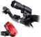 TeamObsidian Bike Lights Set - Super Bright Front & Back LED Light - Easy to Mount Bicycle Headlight and Taillight w/Quick Release System - 200 Lumen