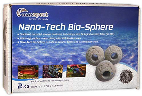 Maxspect Nano Tech Bio Kugeln 1 kg - Filtermedien für Aquariumwanne, Außenfilter, Wasserfall