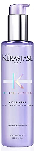 Kérastase Stärkender Hitzeschutz ohne Ausspülen für trockenes und blondiertes Haar, Mit Hyaluronsäure, Cicaplasme Serum, Blond Absolu, 150 ml