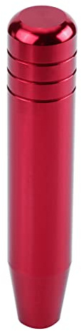 Reminnbor Schaltknauf Griff Schalthebel 18cm Aluminiumlegierung Auto Handbuch für Universal(02) Rot