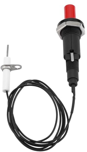 Vobor Encendedor Piezoeléctrico - Encendido De La Parrilla, 1 De 2 Kit De Encendido Piezo Spark Encendedor Piezoeléctrico con Electrodo De Encendido por Chispa para Gas De Estufa De Chimenea