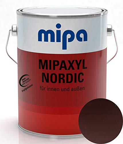 Holzlasur High Solid Mipaxyl Nordic für Volltonanstriche 2,5l im Wunsch Holzfarbton (Kastanie)