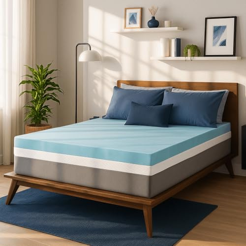 Sure2Sleep - Colchoncillo Cool Gel Swirl de 5-7,6 cm