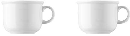 Thomas 2 x Kaffee-Obertasse - Trend Weiß 11400-800001-14742 Porzellan Geschirr -