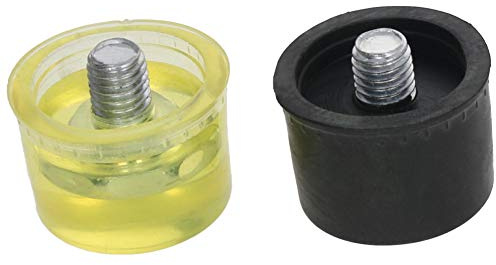 Utoolmart 30mm Diameter Mallet Hammer Replacement Rubber Plastic Striking Head Tip 1set