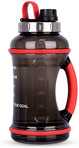 FORWEWAY Large Sports Water Bottle 2.2l BPA-free Leak-proof Extra-strong Reusable Durable Gym jug with Capacity Marker for Outdoor Fitness Cycling,Hiking,Camping
