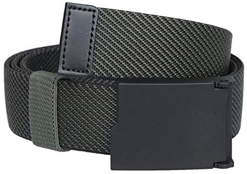 KYEYGWO Unisex Elastischer Gürtel mit Kunststoffschnalle, Einstellbare Stretchgürtel Outdoor Stoffgürtel Freizeitgürtel für Herren und Damen