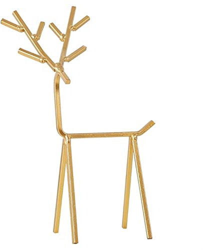 jinyi2016SHOP Schmuck Baum 3D Goldene Hirsche Schmuck Anzeigen Stand Halskette Ohrringe Organizer Baum Geometrische Deer Turm Rack for Ringe Armbänder Schmuckständer Baum
