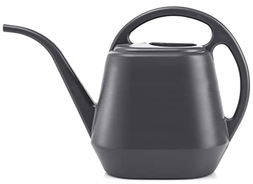 Fasmov Lightweight Plastic Watering Can Lightweight Water Sprayer Watering Bottle for Garden Plants Indoor Outdoor, Grey, 3.8L