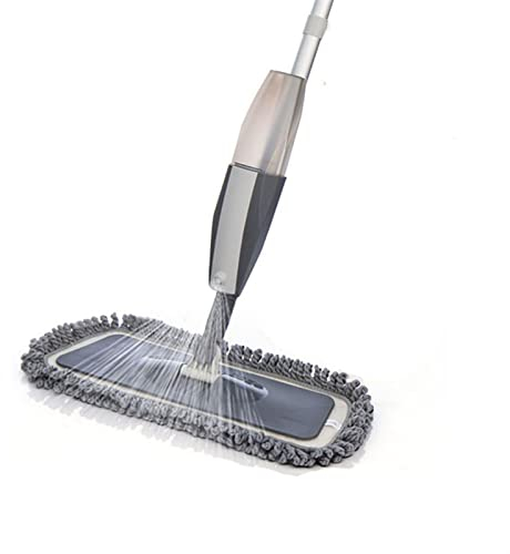 Mocio MOP Spray for la Pulizia del Pavimento Microfibra Piano Mop Dry Spray a spruzzo a spruzzo con 3 mop Lavabili e Bottiglia Ricaricabile Pavimenti in Legno for la Polvere Polvere Mop Pavimenti (Co