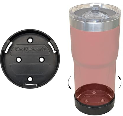 StealthMounts Mount for Packout Tumbler | Compatible with 591ml & 887ml Milwaukee Tumblers | 1 Black Cup Holder Included | Made in the UK