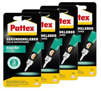 Pattex Sekundenkleber Easy Gel (4er Pack (4x 3g))