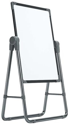Kreidetafel Tafel Zum Beschriften Chalkboard Aufsteller Whiteboard White Board Magnettafel Abwischbar Groß Abwischen Schreibblock Klappbarer Standtyp Löschbar Magnetkraft (Black,37x47cm)