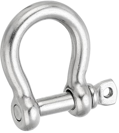 PATIKIL Screw Pin Shackle 316 Stainless Steel Forged Bow Shackle Marine Grade for Chains Wire Rope Outdoor