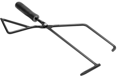 BESPORTBLE Bbq Für Grill Und Kamin Hochwertige Metallfeuerzange Mit Ergonomischem Griff Zum Greifen Von Holzkohle Und Grillgut Outdoor Camping Zubehör