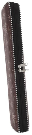 HEMOTON Waterproof Pu Leather Flute Case for D Tune and C Tune Bamboo Flutes, Hard Shell Music Cases with Cloth Interior, Spacious Musical Instrument Storage Bag for Personal Practice or Random Color