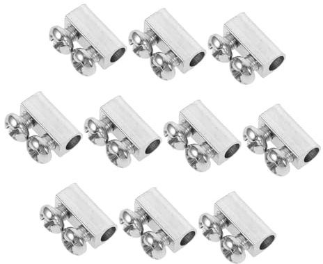Mipcase 10piezas Abrazadera De Doble Orificio Para Cable De Abrazaderas Ajustables Para Sujeción De Cables Resistente