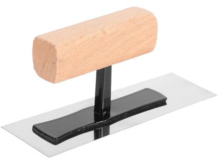 LIFKOME Miniatur Edelstahl Wandspachtel mit Holzgriff Widerstandsfähig gegen Verformung für Feinarbeiten und Enge Stellen bei Künstlerischen Farben