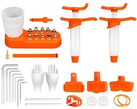 Kit di spurgo Liquido per Freni, Kit di lubrificazione per Scooter, Attrezzi Antiscivolo per lubrificazione dei Freni per Officina, Viaggi, Esterni, Scooter