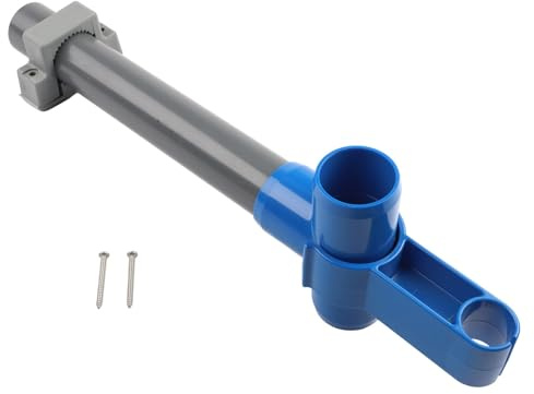 Vilgftyiet Für Laubkescher für oberirdische Pools – kompatibel mit den meisten Laubrechen, inklusive Clip, PVC-Rohr, T-Stück und Montagematerial, DIY-Installation, Kunststoff-Poolreiniger-Teil
