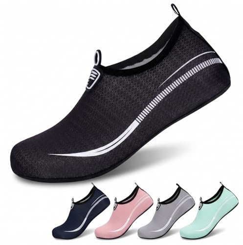 NWDEY Water Shoes for Women Men Quick Dry Barefoot Aqua Socks Lightweight Beach Swim Sea Pool Shoes