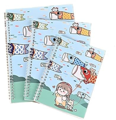 DVMSIEF Anteckningsbok med lösa blad dubbelsidig godkännande papper, handkontotejp, dekalmaterial, lösa blad, illustrationsbok, förvaringsbok (1,A5)