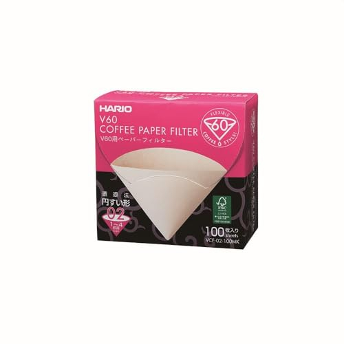 Hario V60 Kaffeefilter - Größe 02 Farbe braun (VCF-02-100MK) - 100 Stück