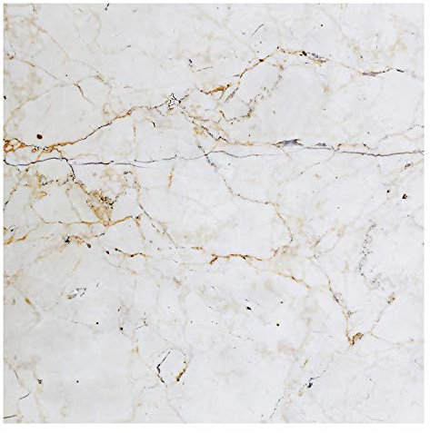 Art for the Home Papier Peint panoramique Marbre de Milan 300 x 300cm Ecru, Ocre, Gris