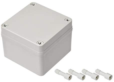 sourcing map 100mm x 100mm x 75mm Staubdicht IP65 Anschlussdose DIY Gehäuse Kisten grau DE de