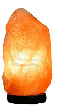 Lampara Mediana de Sal del Himalaya (2-3 kg) Con Bombilla incadescente incluida