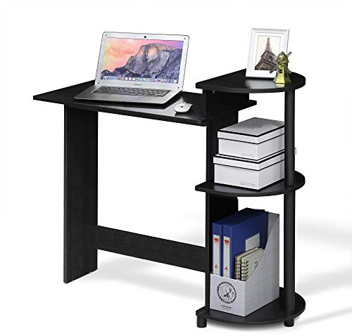 Furinno Compact Scrivania per Computer, Legno, Nero (Americano/Black), 39.62 x 99.06 x 85.34 cm